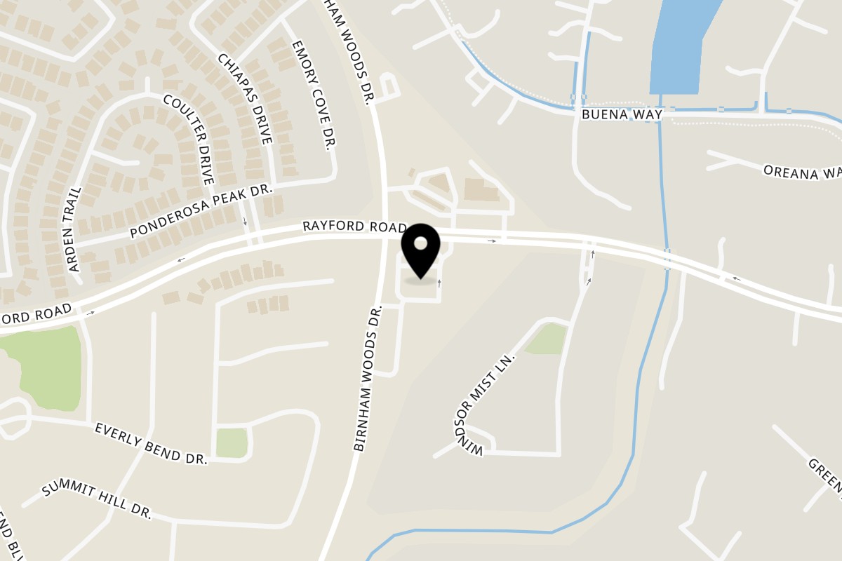 Map showing the location of Dolce Niente Ristorante Italiano on 3784 Rayford Rd Ste 600 in Spring